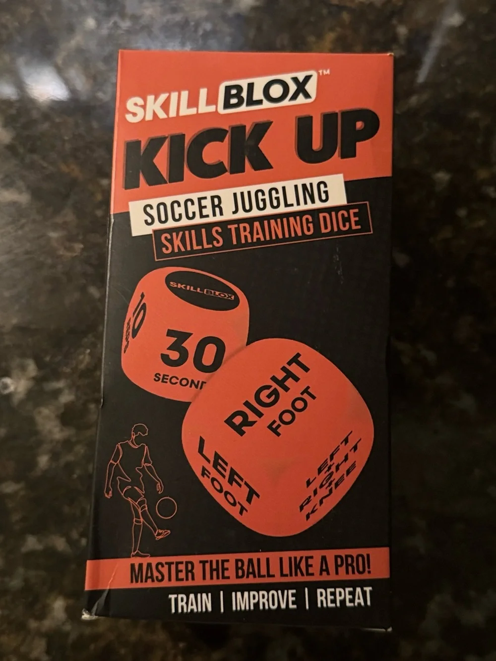 Kick Up Soccer Juggling Dice - Orange (Pair)
